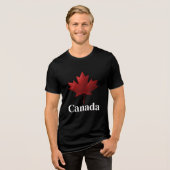 Canadian Maple Leaf T-Shirt Design トライブレンドＴシャツ (正面全面)