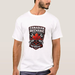Canadian Mechanic Built Different Badge T-Shirt Tシャツ