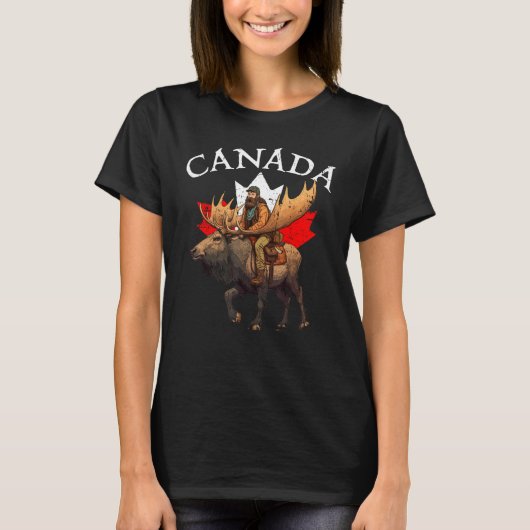 Canadian Moose Canada Souvenir Canada Tシャツ (正面)