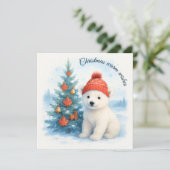 Canadian polar bear cab & Canadian Maple leaf シーズンカード (スタンド正面)