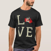 Canadian Pride Canada Heart Veins Canada Flag Cana Tシャツ (正面)