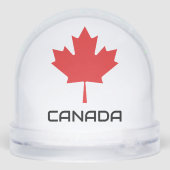 Canadian Red Maple Leaf Snow Globe – Patriotic  (裏面)