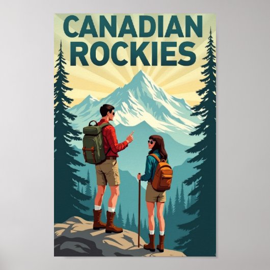 Canadian Rockies: A Retro Escape ポスター (正面)