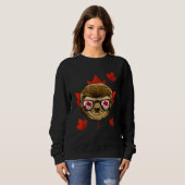Canadian Sloth Maple Tree Leaf Canada Flag Lazy Sl スウェットシャツ (正面フル)