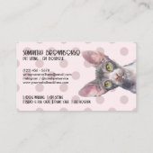 Canadian Sphynx Cat Pink Dots 名刺 (裏面)