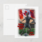 Canadian Statue Celebrates Football on a シーズンポストカード (正面/裏面)
