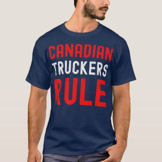 Canadian Truckers Rule Support Truck Drivers Vinta Tシャツ