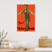 Canadian WWI Propaganda Poster Now! Victory Bonds ポスター (キッチン)