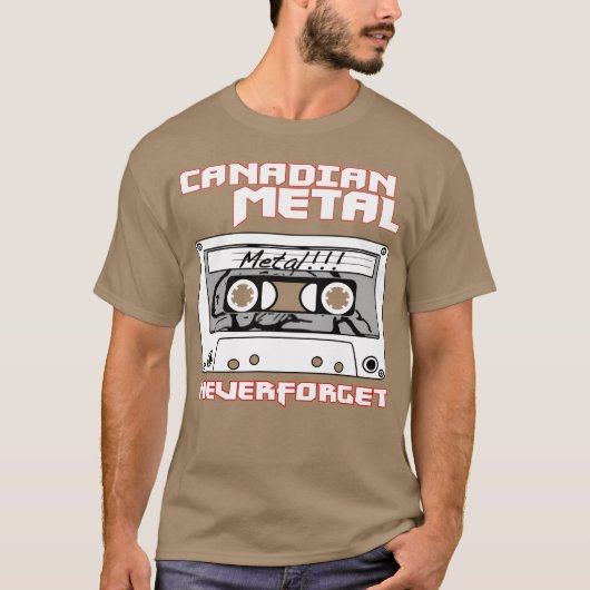 CanadianMetalWHITE 編集版 Tシャツ (正面)