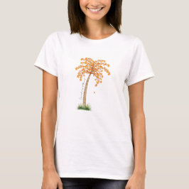 Canadians Abroad Maple Palm by Mukta Cholette Tシャツ
