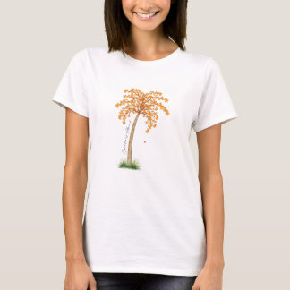 Canadians Abroad Maple Palm by Mukta Cholette Tシャツ