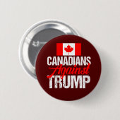 Canadians Against Donald Trump 缶バッジ (正面&裏面)