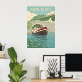 Canal du Midi France Travel Poster ポスター (ホームオフィス)