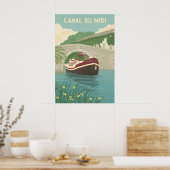 Canal du Midi France Travel Poster ポスター (キッチン)