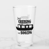 Canal Narrowboat Funny Drinking Quote タンブラーグラス (裏面)