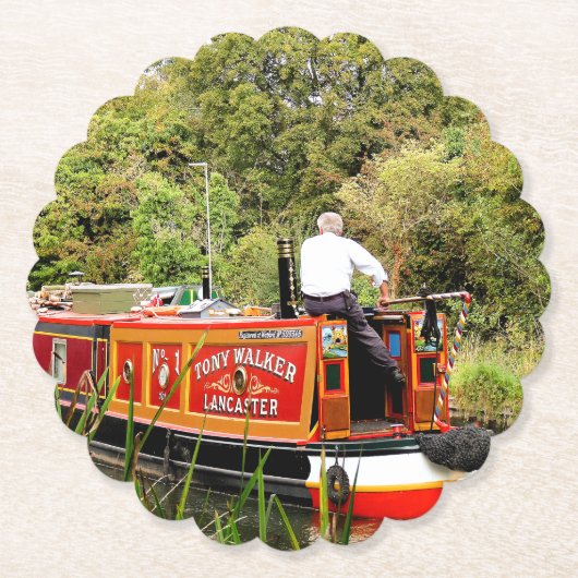 CANAL NARROWBOATS ペーパーコースター (正面)
