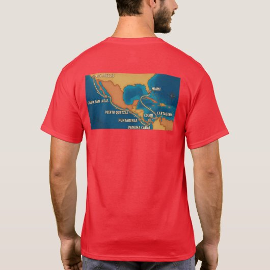 Canal Route Map Tシャツ (裏面)