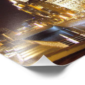 Canal & Three Graces, Pier Head, Liverpool, UK フォトプリント (角)