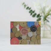 Canal Zone Tokens Collageはがき ポストカード (スタンド正面)