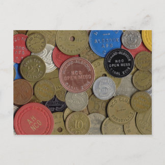Canal Zone Tokens Collageはがき ポストカード