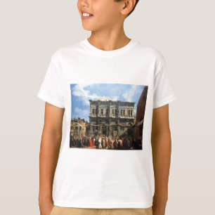 Canaletto著サンRoccoの饗宴 Tシャツ