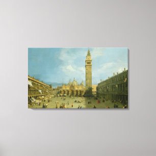 Canaletto の広場サンMarco キャンバスプリント