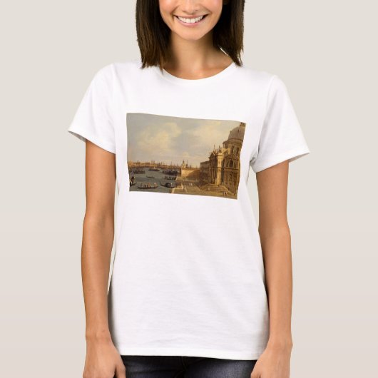 Canaletto |ベニス: サンタマリアのdellaの挨拶 tシャツ (正面)