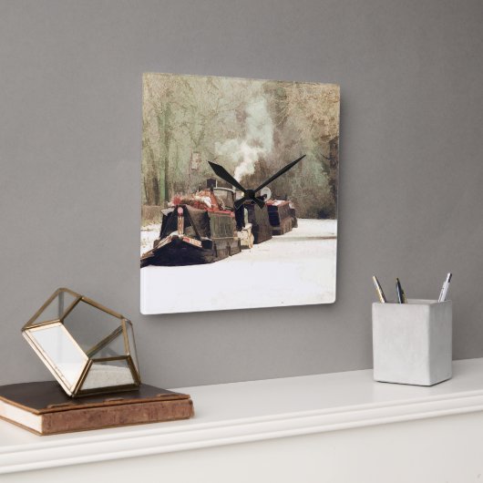 CANALS スクエア壁時計 (オフィス)