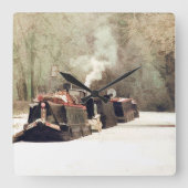 CANALS スクエア壁時計 (正面)