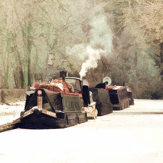 CANALS スクエア壁時計