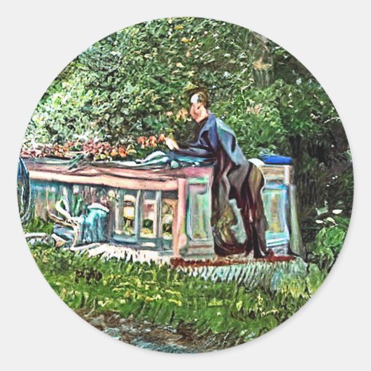 CANALS AND NARROWBOATS ラウンドシール (正面)