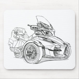 CanAm Spyder RTのロードスター2010年 マウスパッド