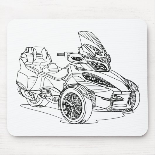 CanAm Spyder RTS 2013年 マウスパッド (正面)