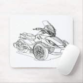CanAm Spyder STS 2013年 マウスパッド (マウス)