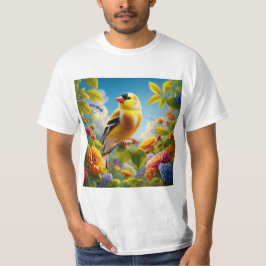 Canario Brillante en su Entorno Natural Tシャツ