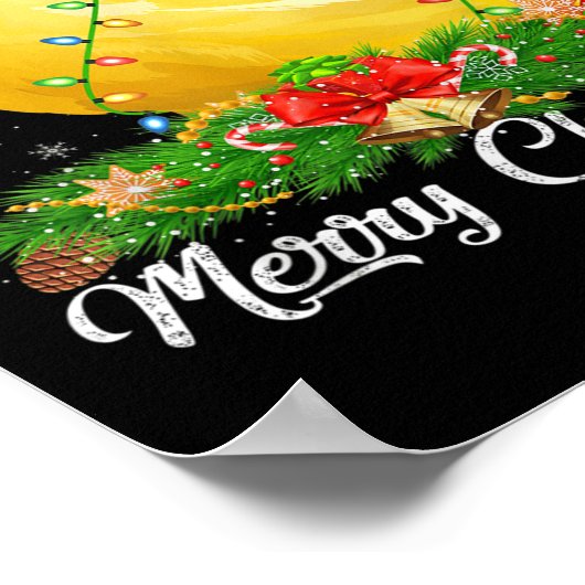 Canary Bird Lover Matching Santa Hat Canary Christ ポスター (角)