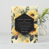 Canary Gloaming Flora Wedding 招待状 (スタンド正面)