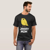 Canary Mom  Yellow Canary Mama Tシャツ (正面フル)