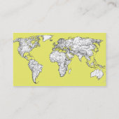canary yellow地図書の図表 名刺 (裏面)