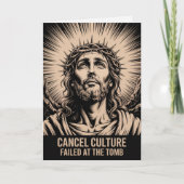 Cancel Culture Failed At The Tomb Easter Card カード (正面)