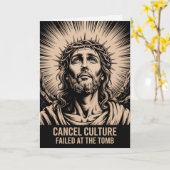 Cancel Culture Failed At The Tomb Easter Card  カード (黄色い花)