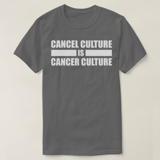 Cancel Culture Is Cultureホワイト文字 Tシャツ (デザイン正面)