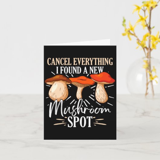 Cancel Everything I Found A New Mushroom St Fora  カード (黄色い花)