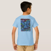 Cancer カラフル Angel Tシャツ（ダブル画像） Tシャツ (裏面フル)