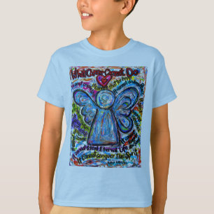 Cancer カラフル Angel Tシャツ(ダブル画像) Tシャツ