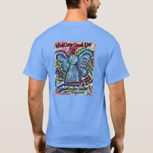 Cancer カラフル Angel Tシャツ(絵画s on Back) Tシャツ