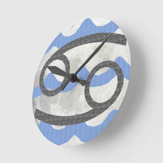 Cancer ラウンド壁時計 (傾斜)