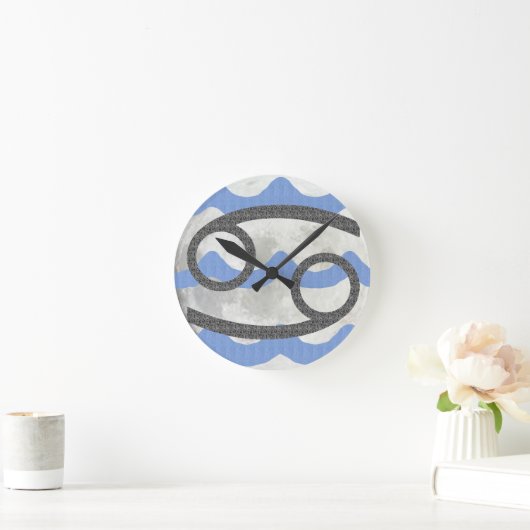 Cancer ラウンド壁時計 (ホーム)