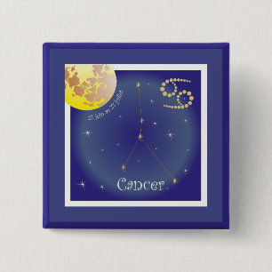 Cancer 22 juin au 22 juilletボタン 缶バッジ