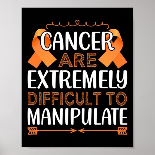 Cancer Are Extremely Difficult To Manupulate World ポスター (正面)